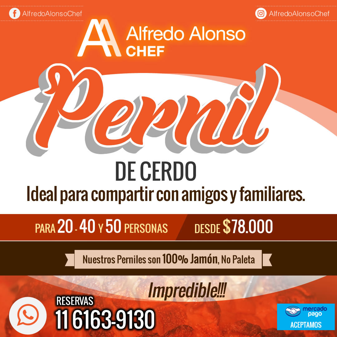 Perniles para 10 - 20 - 40 y 50 personas